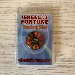 Wheel Of Fortune Spin Promo Pin Badge - New - RARE